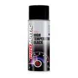 4X Promatic Black High Temperature Spray Paint 400ml Spray Paint