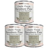 3X Paint Factory Oriental Pink Chalk Paint 250ml Tin Paint