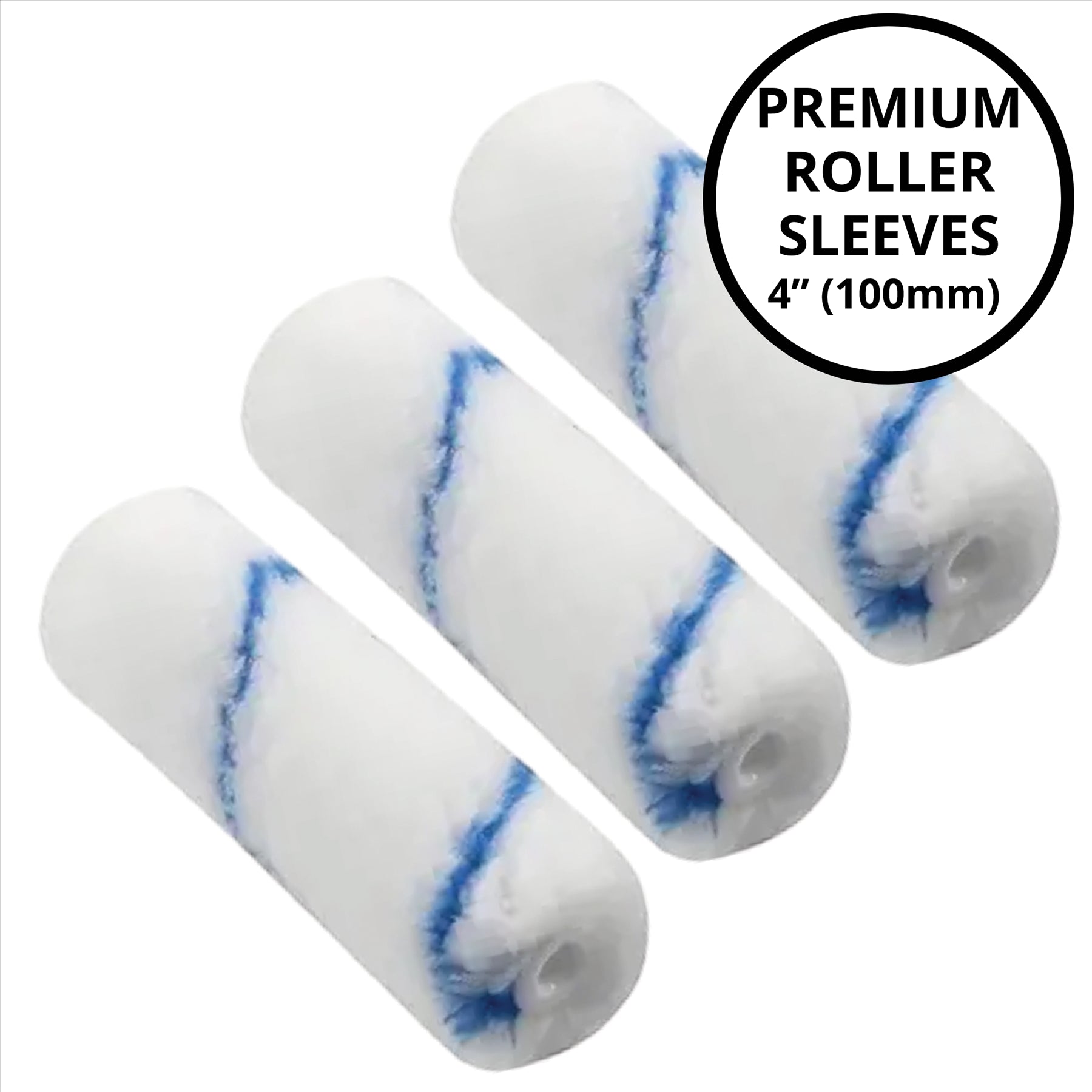 3X Medium Pile Woven Polyester 4" Roller Sleeve Roller Sleeve