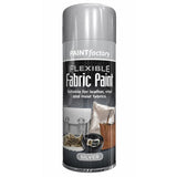 24X - Paint Factory Silver Fabric & Vinyl Spray Paint 200ml