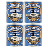4X Hammerite Smooth Cream Paint 750ml Tin Paint