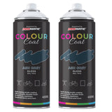 2X Ash Grey RAL 7016 Gloss Spray Paint 400ml