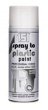 4X 151 White Gloss Plastic Spray Paint 400ml