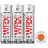3X WRX Flat Orange Spray Paint 400ml Spray Paint