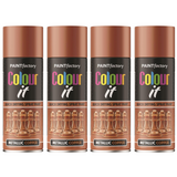 4X Paint Factory Copper Metallic Spray Paint 400ml