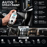 Overlay Gloss Black Auto Professional Spray Paint 250ml