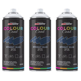 3X Stormy Blue RAL 5008 Satin Spray Paint 400ml