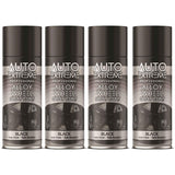 4X Auto Extreme Black Alloy Wheel Spray Paint 400ml Spray Paint