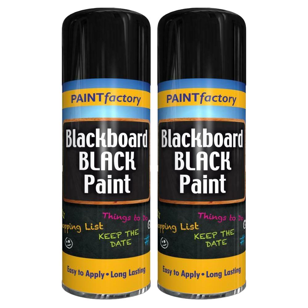 2X Paint Factory Blackboard Spray Paint 400ml Spray Paint