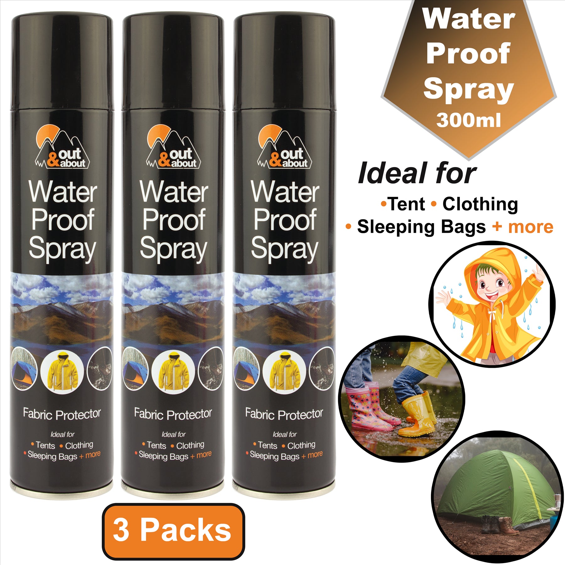 3X Waterproof Spray 300ml Waterproof Spray