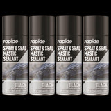 4X Rapide Spray And Seal 400ml Black Sealant