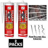 2X Gorilla Filler White 320ml Instant Filler