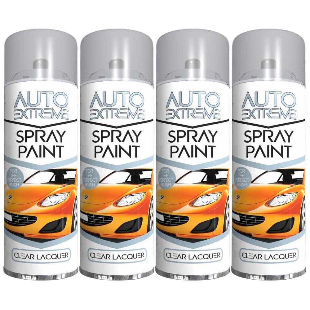 4X Auto Extreme Clear Lacquer Spray Paint 250ml Spray Paint