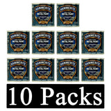 10X Hammerite Hammered Blue Paint 250ml Tin Paint