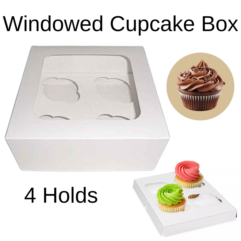 4 Hole 1X Cupcake Box Cupcakes Box