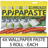 4X Wallpaper Paste 5 Roll Wallpaper Paste