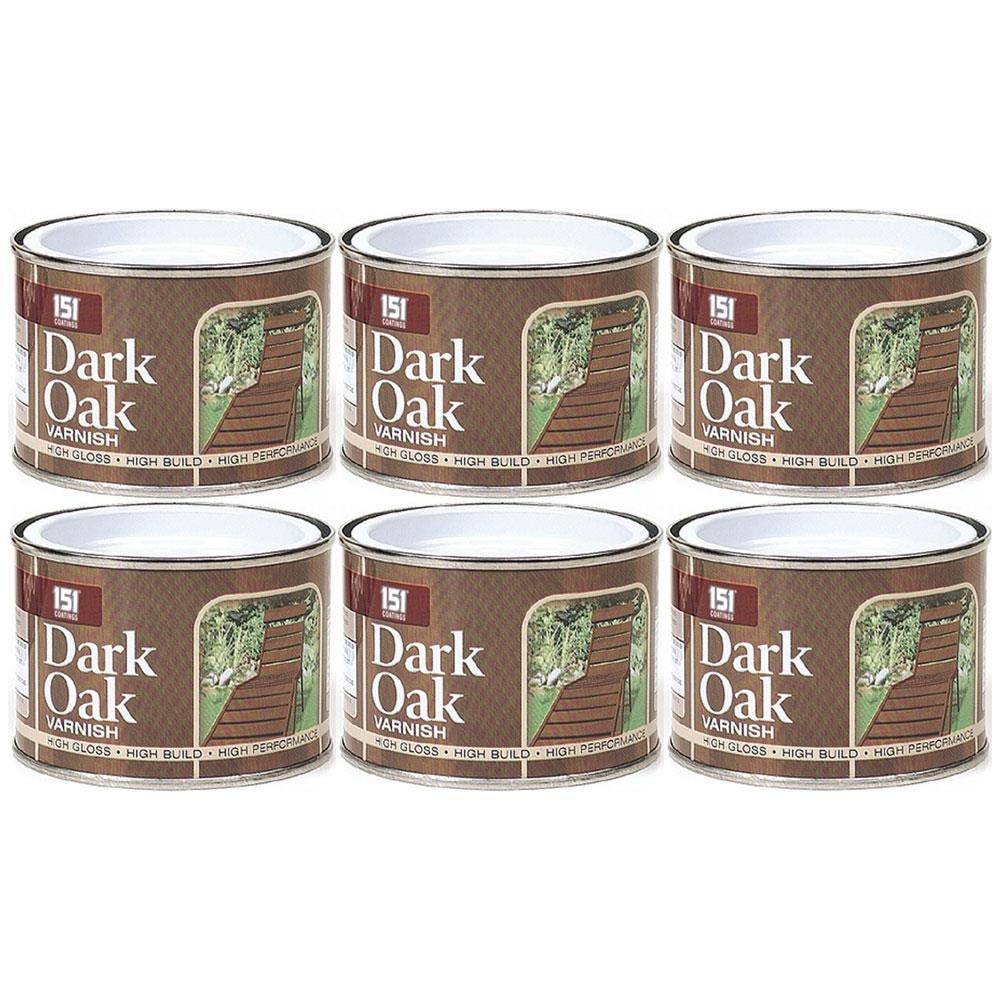 6X Dark Oak Varnish 180ml Tin Paint