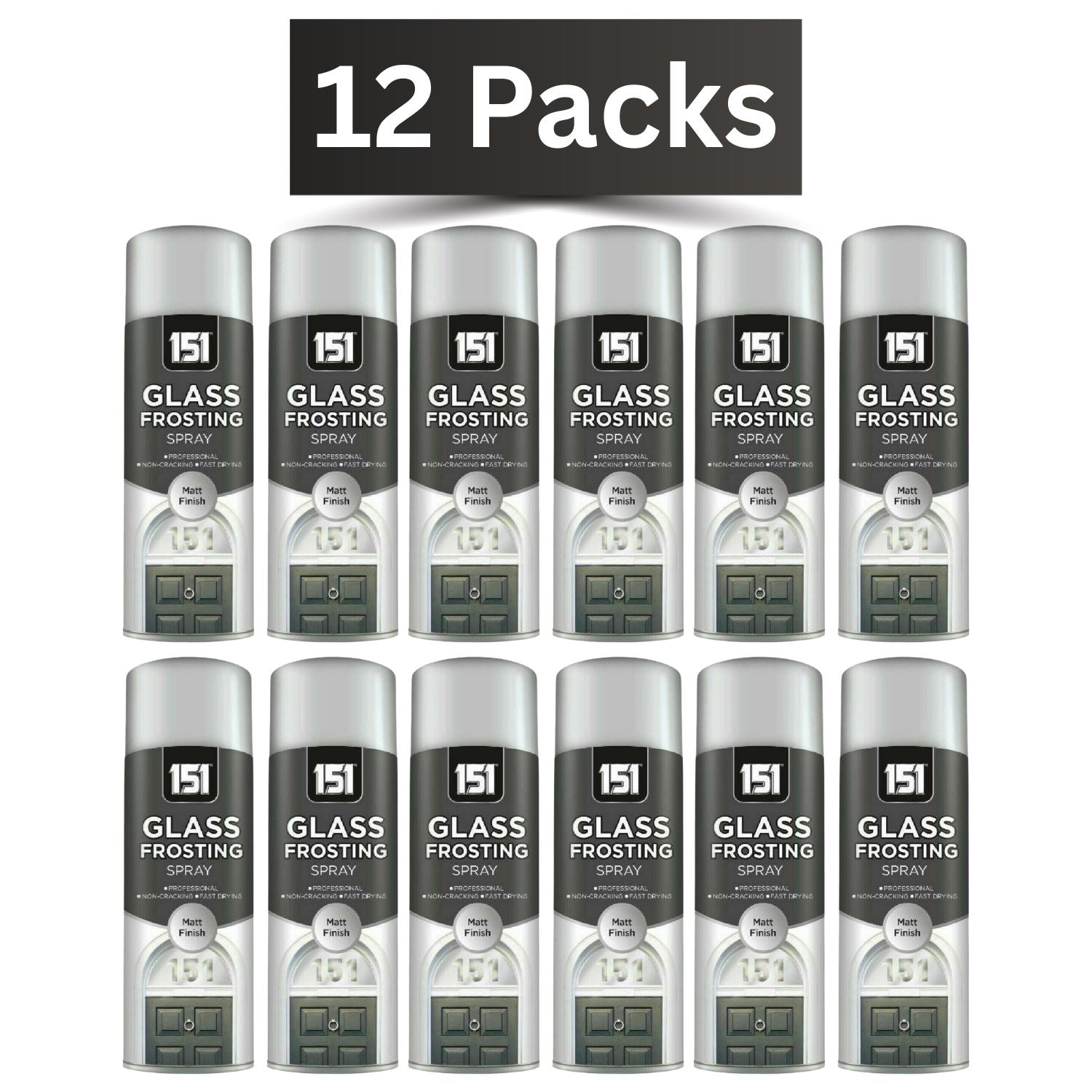 151 Glass Frosting Spray 400ml multipack in 12 packs for DIY window decoration