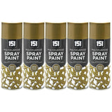 5X 151 Gold Metallic Spray Paint 400ml Spray Paint