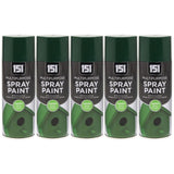 5X 151 Green Gloss Spray Paint 400ml Spray Paint