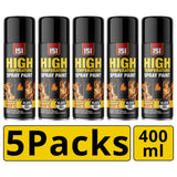 5X 151 Matt Black High Temp 650�C 400ml Spray Paint