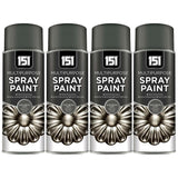 4X 151 Gun Metal Grey Metallic Gloss Spray Paint 400ml Spray Paint