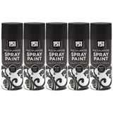 5X 151 Black Gloss Spray Paint 400ml Spray Paint