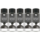 5X 151 Black Satin Spray Paint 400ml Spray Paint