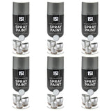 6X 151 Metallic Silver Spray Paint 400ml Spray Paint