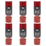 6X 151 Red Gloss Spray Paint 400ml Spray Paint