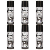 6X 151 Spray To Plastic Paint Black Gloss 400ml Spray Paint