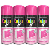 4X Paint Factory Pink Gloss Spray Paint 250ml Spray Paint