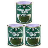 3X Racing Green Gloss Non-Drip Paint 300ml Tin Paint