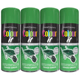 4X Grass Green Gloss Spray Paint 250ml Spray Paint