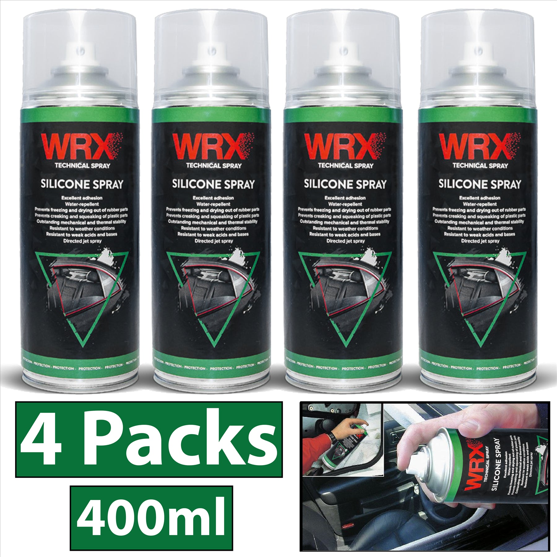 4X WRX Silicone Spray 400ml Technical Spray