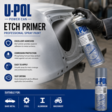 6X Upol Power Can Etch Primer High Build Aerosol Spray 500ml