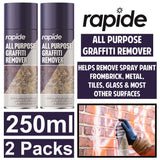 2X - Graffiti Remover Spray 250ml Lubricant