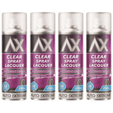 4X Auto Extreme Clear Lacquer Spray Paint 250ml