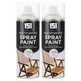 2X 151 Clear Lacquer Spray Paint 400ml Spray Paint
