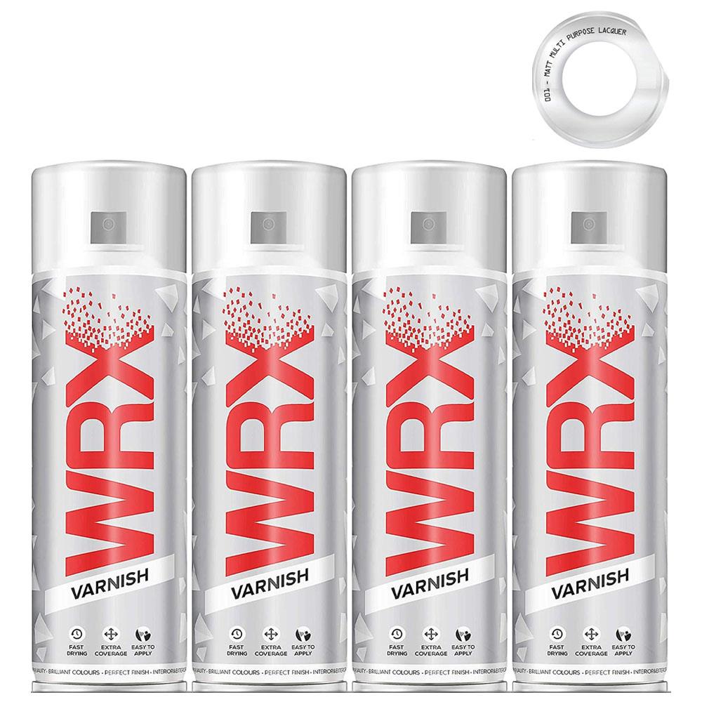 4X WRX Matt Varnish Spray Paint 400ml Spray Paint