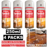 4X Paint Factory Clear Gloss Varnish Spray 250ml Spray Paint