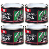 4X Nonslip Black Matt Paint Tin 180ml Tin Paint