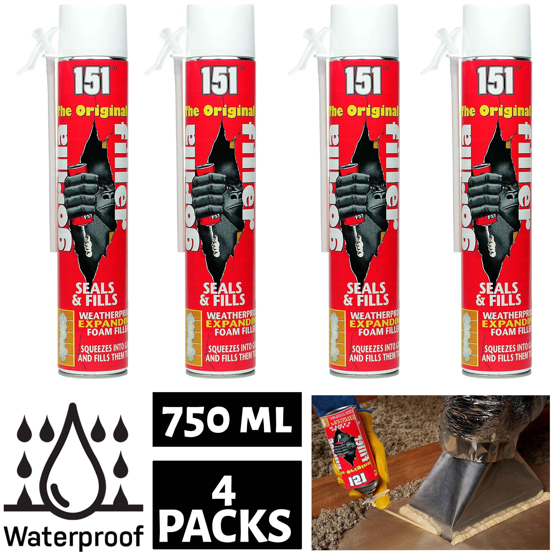 4X Gorilla Filler 750ml Instant Filler