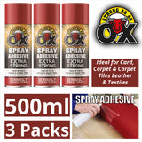 3X Saao Spray Adhesive 500ml Adhensive Spray