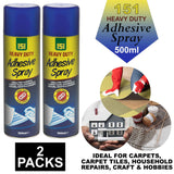 2X Multipurpose Adhesive Glue Spray 500ml Spray Paint