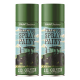 2X - Tractor Spray Paint John Deere Green 400ml Spray Paint