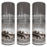 3X Auto Extreme Grey Primer Spray 400ml Spray Paint