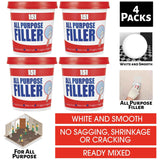 4X All Purpose Filler White Tub 600G Filler