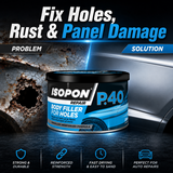 6X Isopon P40 Body Filler 250ml