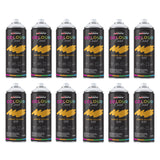 12X Lemon Yellow RAL 1037 Gloss Spray Paint 400ml